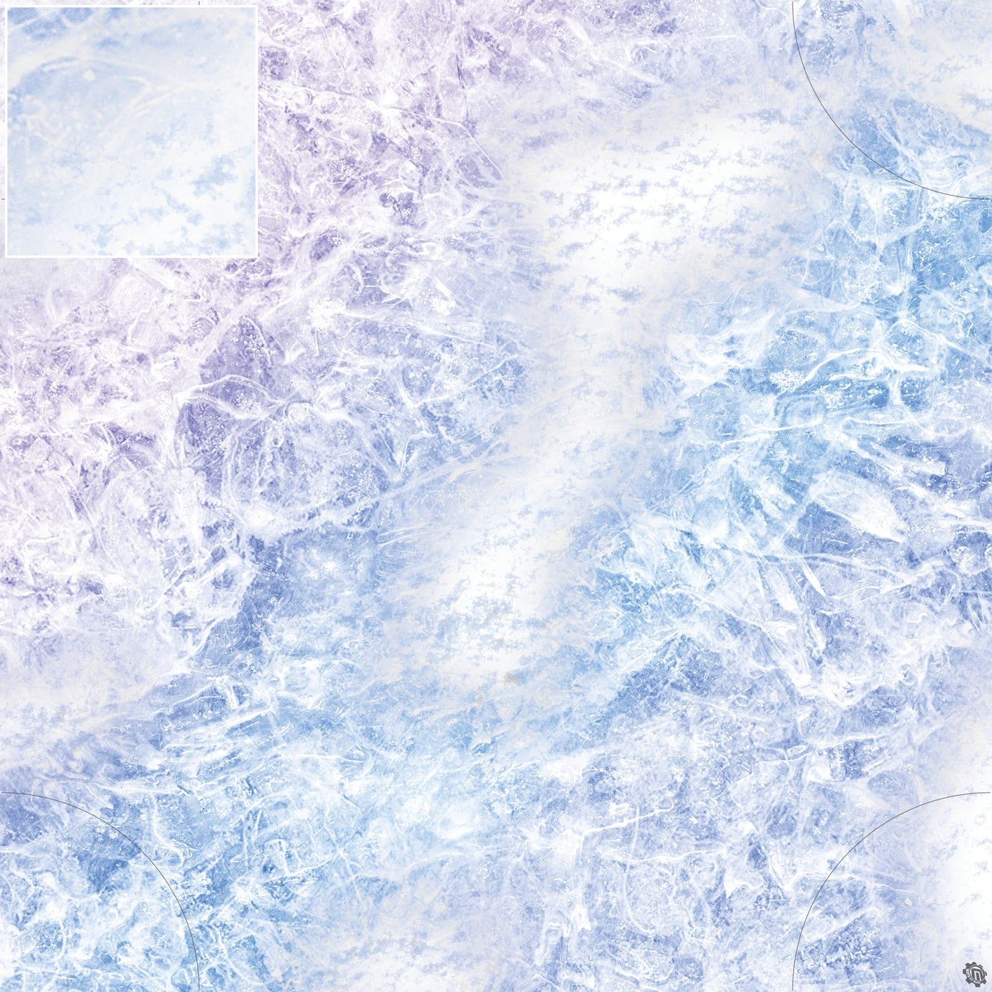 Mats by Mars: Frozen Lake Tabletop Wargaming Play Mat