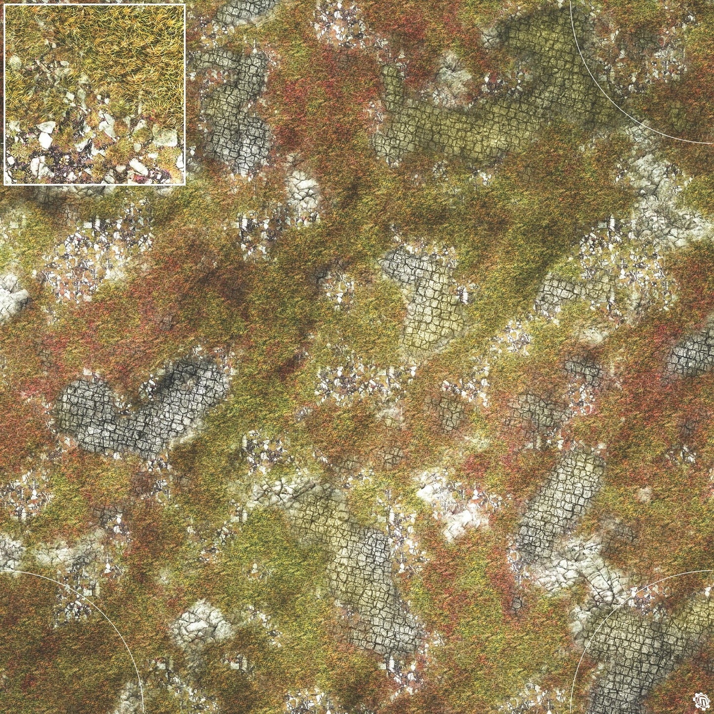 Mats by Mars: Abandoned City Tabletop Wargaming Play Mat