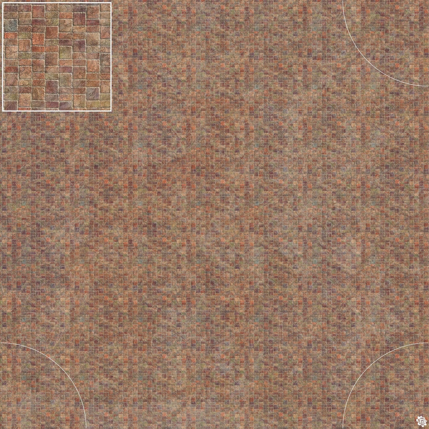 Mats by Mars: Sett in Stone (Red) Tabletop Wargaming Play Mat