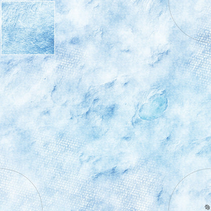 Mats by Mars: Frosty Cobbles Tabletop Wargaming Play Mat
