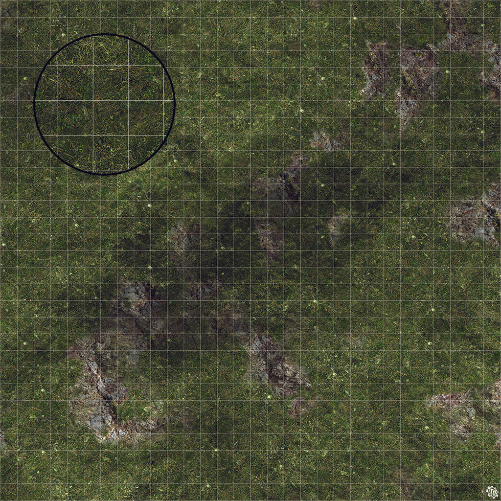 Mats by Mars: Green Hills Tabletop Wargaming Play Mat - Premium Gaming Surface