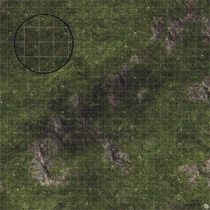 Mats by Mars: Green Hills Tabletop Wargaming Play Mat - Premium Gaming Surface