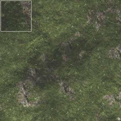 Mats by Mars: Green Hills Tabletop Wargaming Play Mat - Premium Gaming Surface