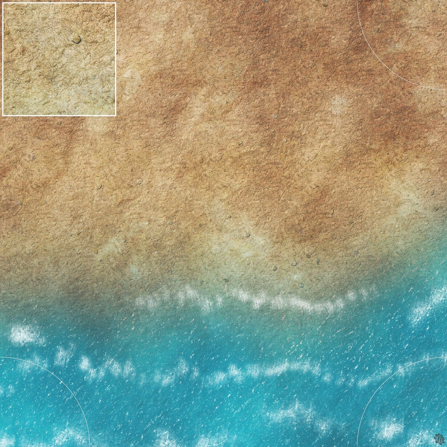 Mats by Mars: Treasure Beach Tabletop Wargaming Play Mat