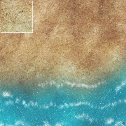 Mats by Mars: Treasure Beach Tabletop Wargaming Play Mat