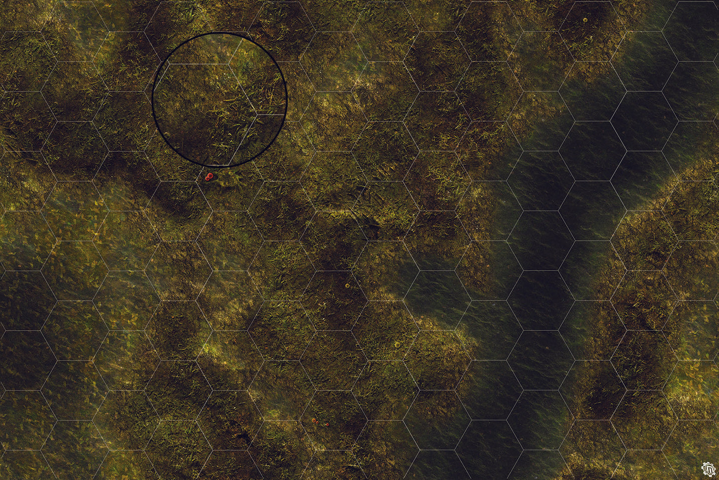 Swamplands Bog Play Mat - Premium Tabletop Wargaming Surface by Mats by Mars