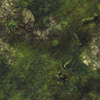 Mats by Mars: Forgotten Temple (Plaza) Tabletop Wargaming Play Mat