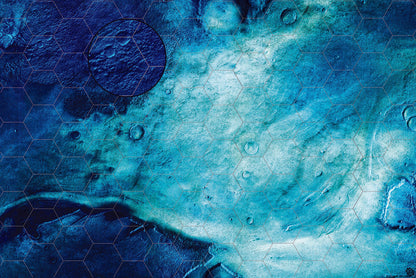 Rimecrust Frozen Tundra Play Mat - Premium Tabletop Wargaming Surface by Mats by Mars