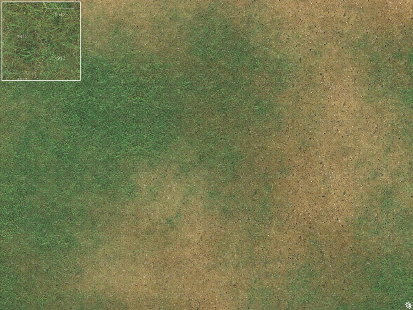 Mats by Mars: Grassy Spring Tabletop Wargaming Play Mat