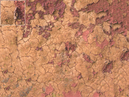 Badlands Wasteland Play Mat - Premium Tabletop Wargaming Surface by Mats by Mars
