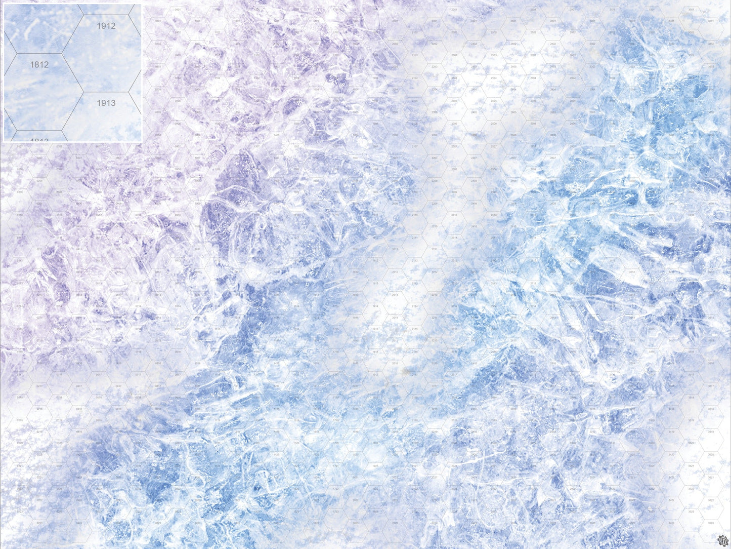 Mats by Mars: Frozen Lake Tabletop Wargaming Play Mat