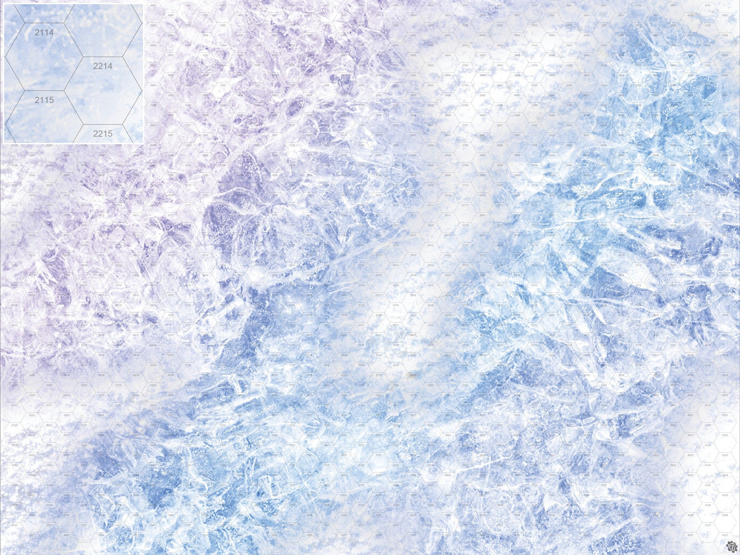 Mats by Mars: Frozen Lake Tabletop Wargaming Play Mat