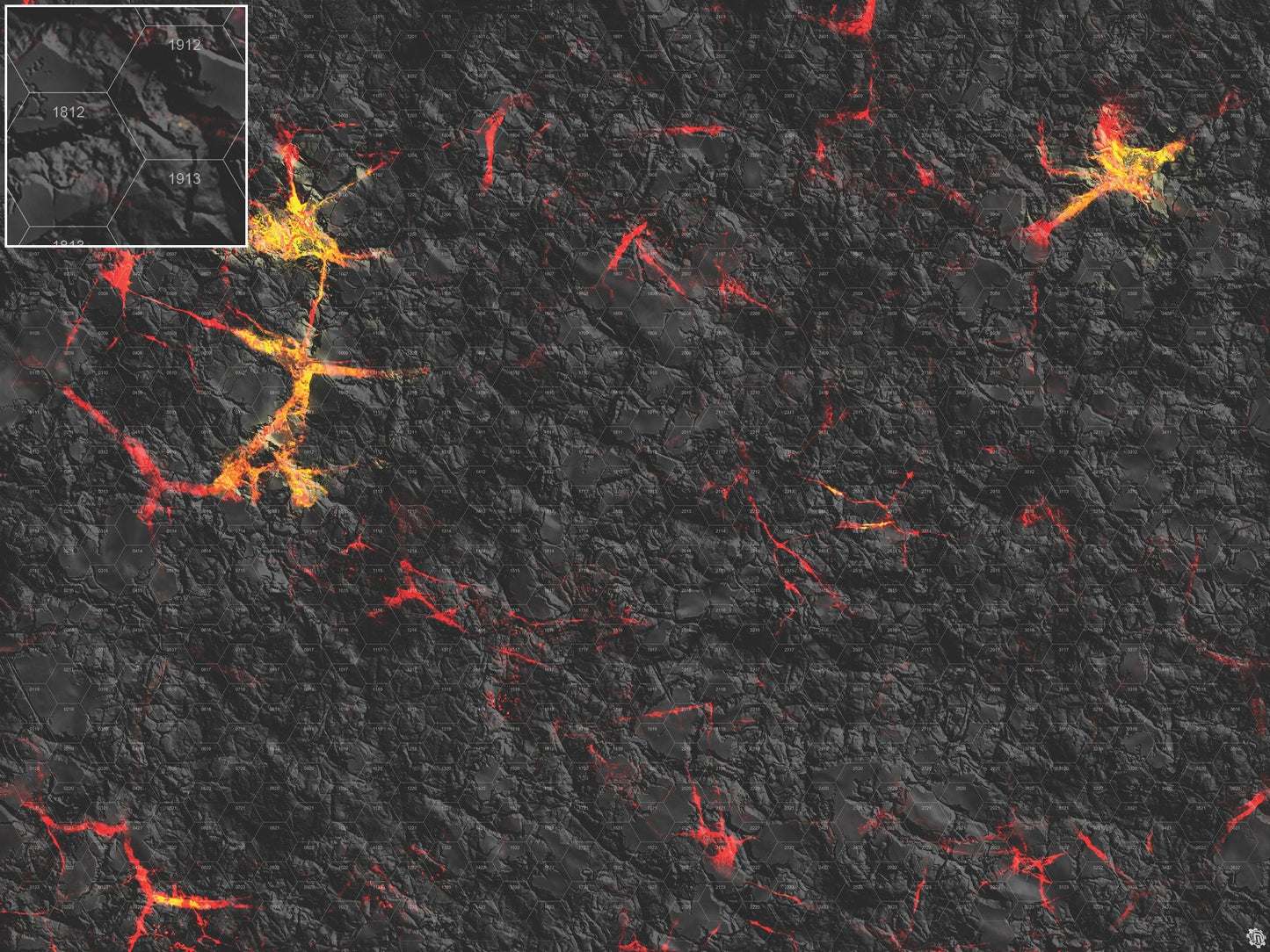 Mats by Mars: Molten Crust Tabletop Wargaming Play Mat