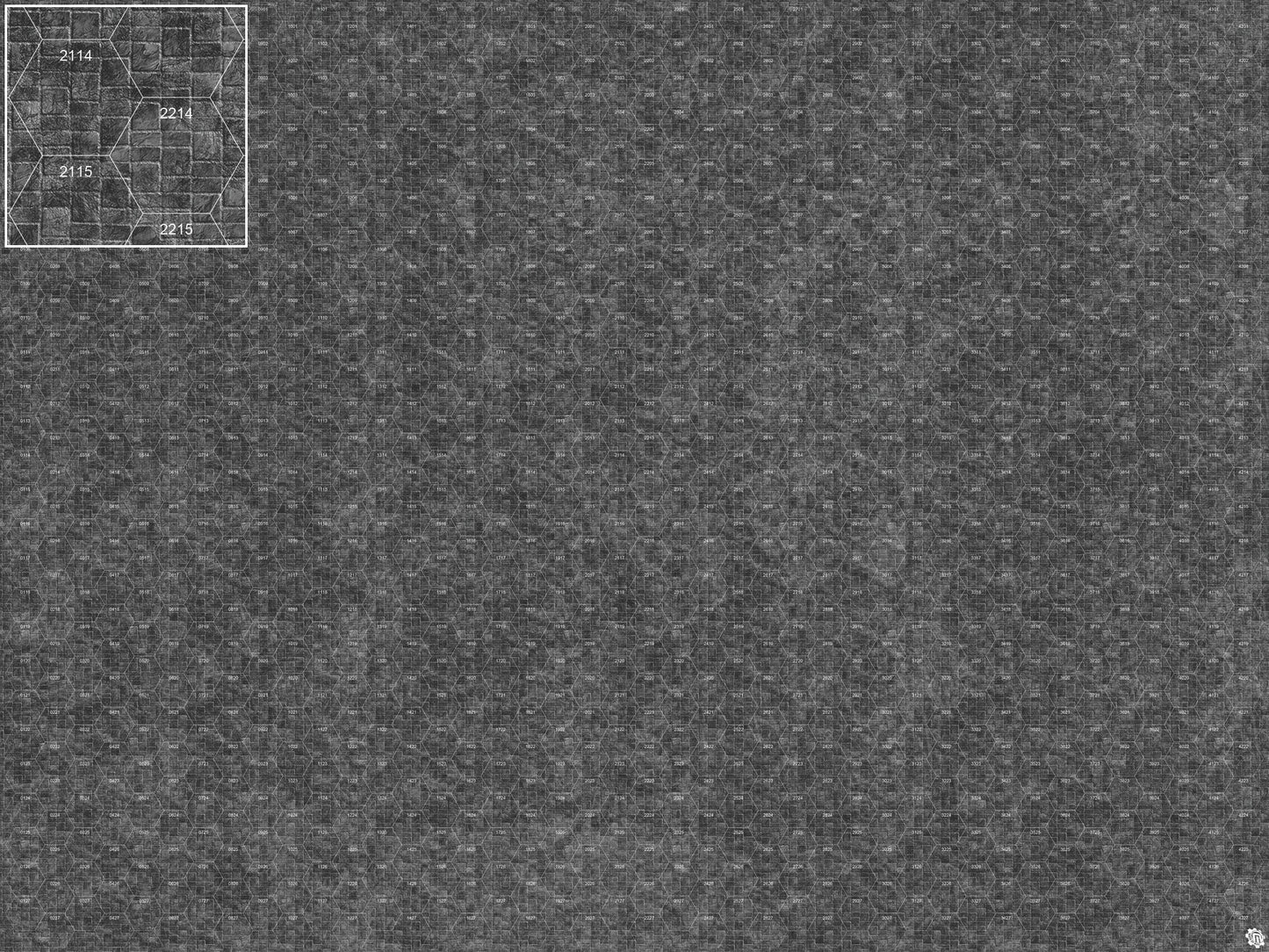 Mats by Mars: Sett in Stone (Grey) Tabletop Wargaming Play Mat