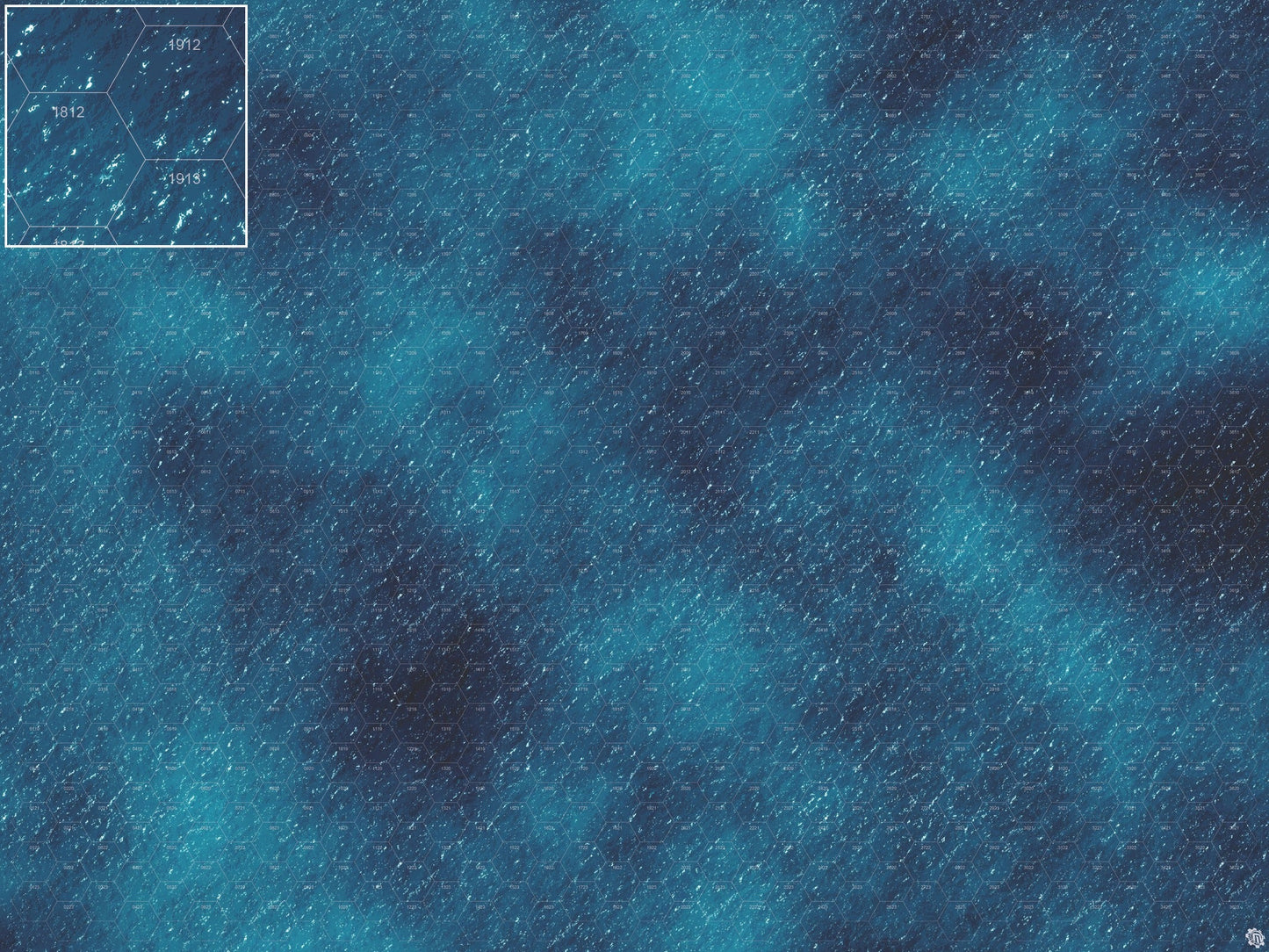 Dark Caribbean Tropical Play Mat - Premium Tabletop Wargaming Surface by Mats by Mars