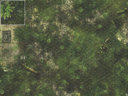 Mats by Mars: Forgotten Temple (Altar) Tabletop Wargaming Play Mat