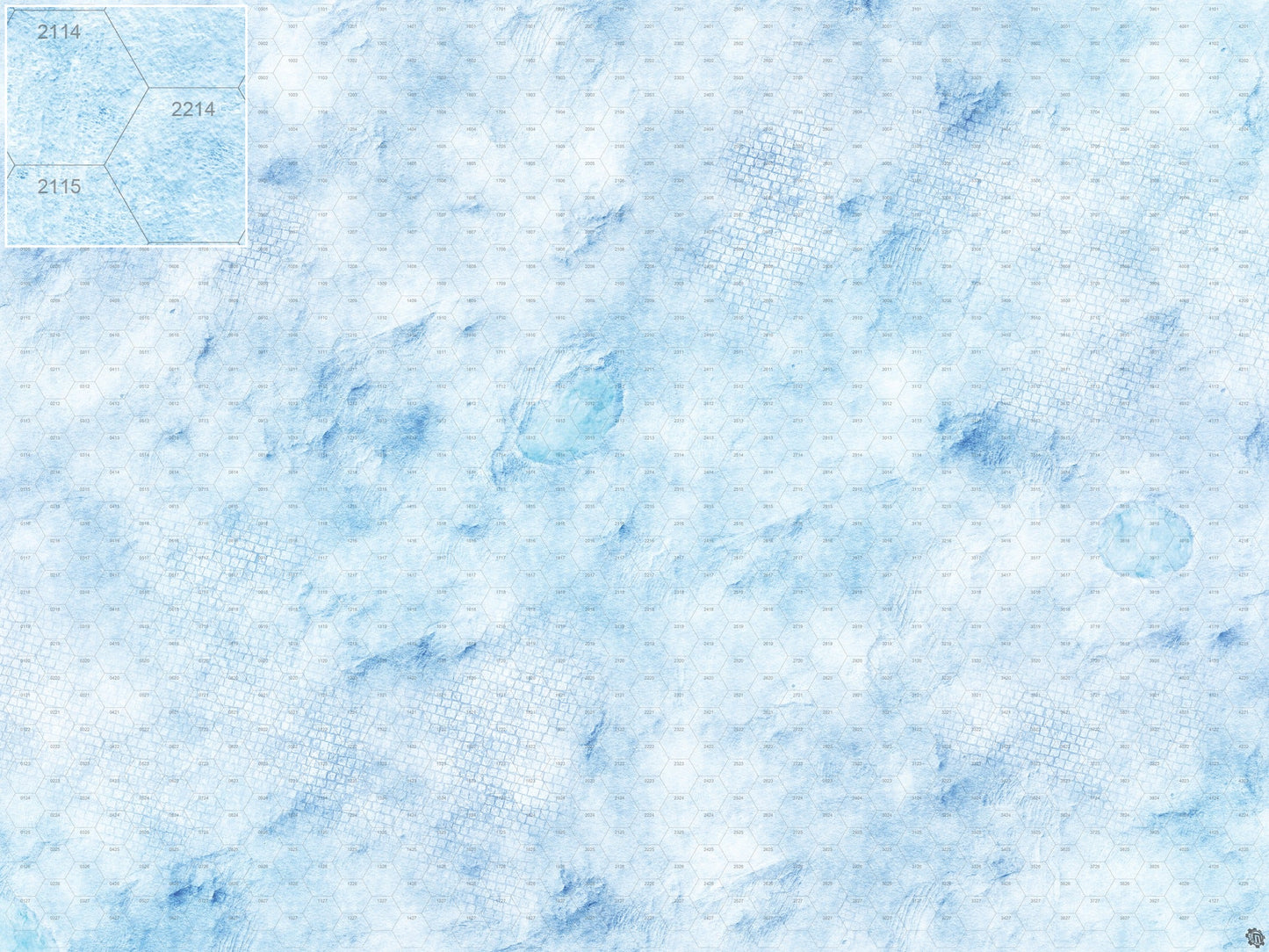 Mats by Mars: Frosty Cobbles Tabletop Wargaming Play Mat