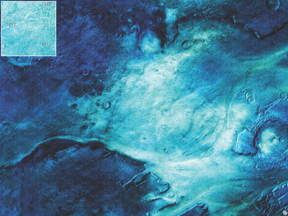 Rimecrust Frozen Tundra Play Mat - Premium Tabletop Wargaming Surface by Mats by Mars