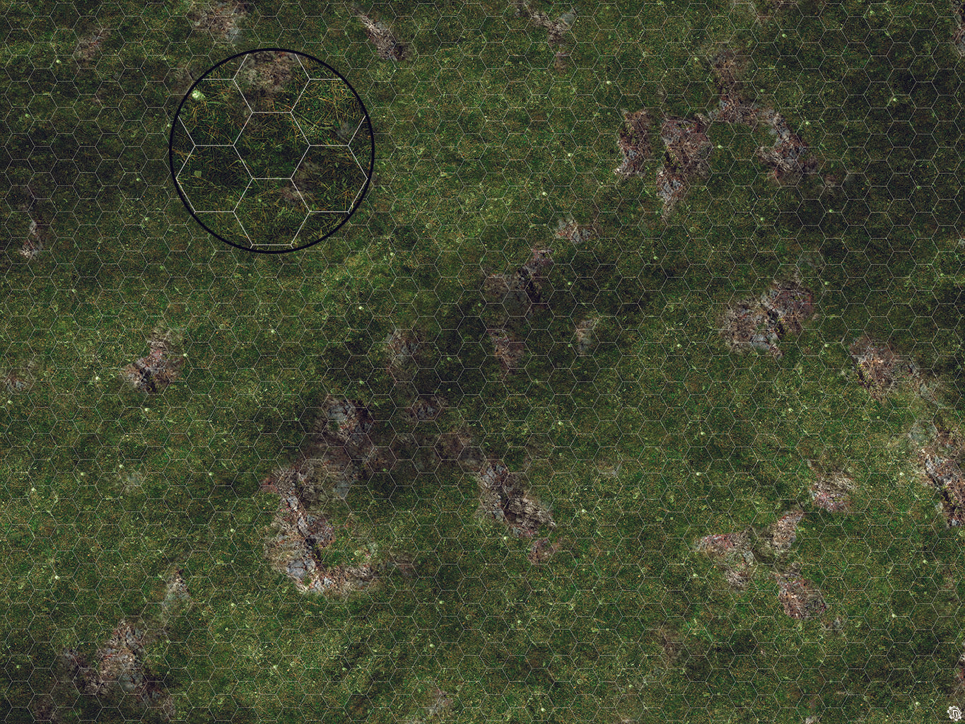 Mats by Mars: Green Hills Tabletop Wargaming Play Mat - Premium Gaming Surface