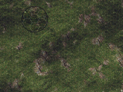 Mats by Mars: Green Hills Tabletop Wargaming Play Mat - Premium Gaming Surface
