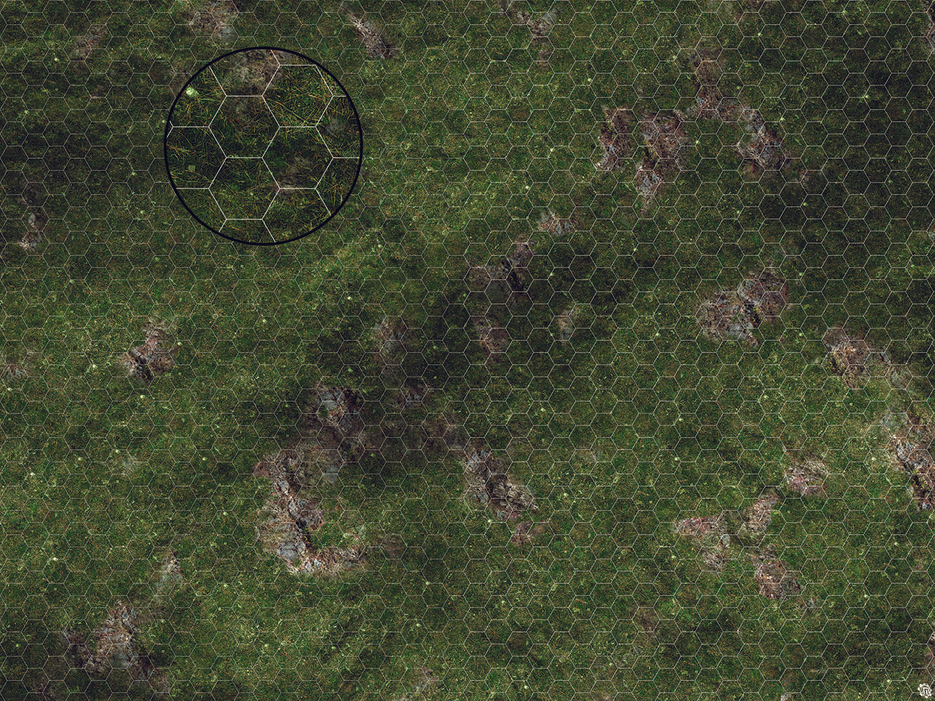 Mats by Mars: Green Hills Tabletop Wargaming Play Mat - Premium Gaming Surface