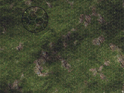 Mats by Mars: Green Hills Tabletop Wargaming Play Mat - Premium Gaming Surface