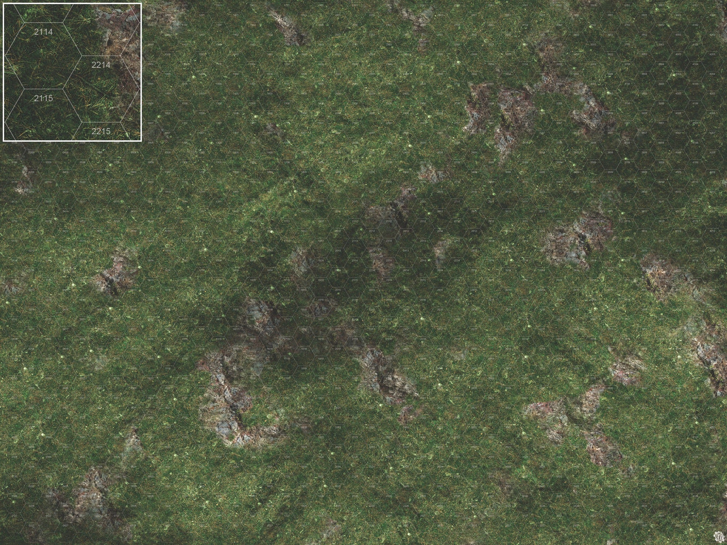 Mats by Mars: Green Hills Tabletop Wargaming Play Mat - Premium Gaming Surface