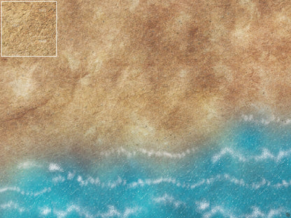 Mats by Mars: Treasure Beach Tabletop Wargaming Play Mat