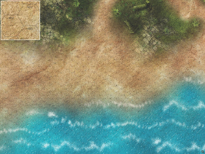 Mats by Mars: Jungle Treasure Tabletop Wargaming Play Mat