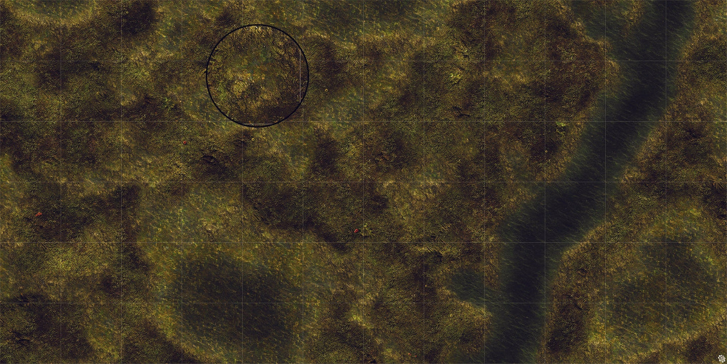 Swamplands Bog Play Mat - Premium Tabletop Wargaming Surface by Mats by Mars