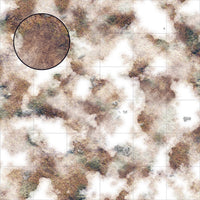 Mats by Mars: Snowy Tundra Tabletop Wargaming Play Mat