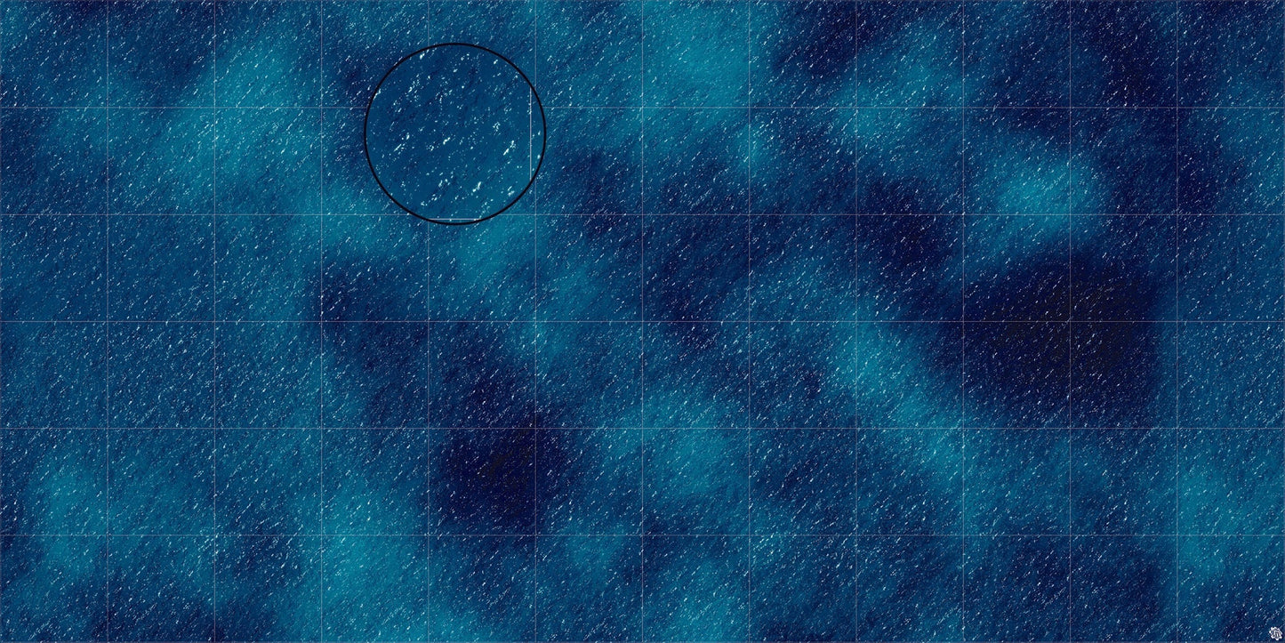 Dark Caribbean Tropical Play Mat - Premium Tabletop Wargaming Surface by Mats by Mars