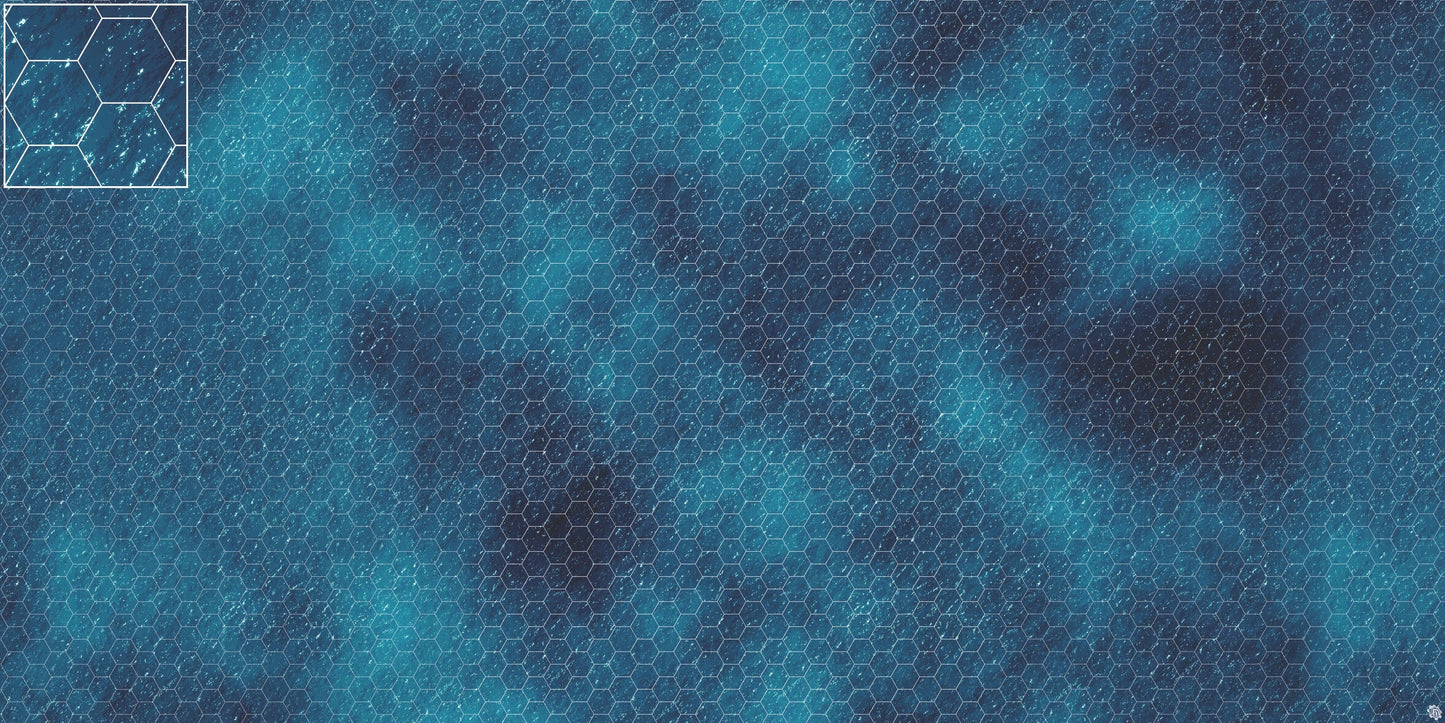 Dark Caribbean Tropical Play Mat - Premium Tabletop Wargaming Surface by Mats by Mars