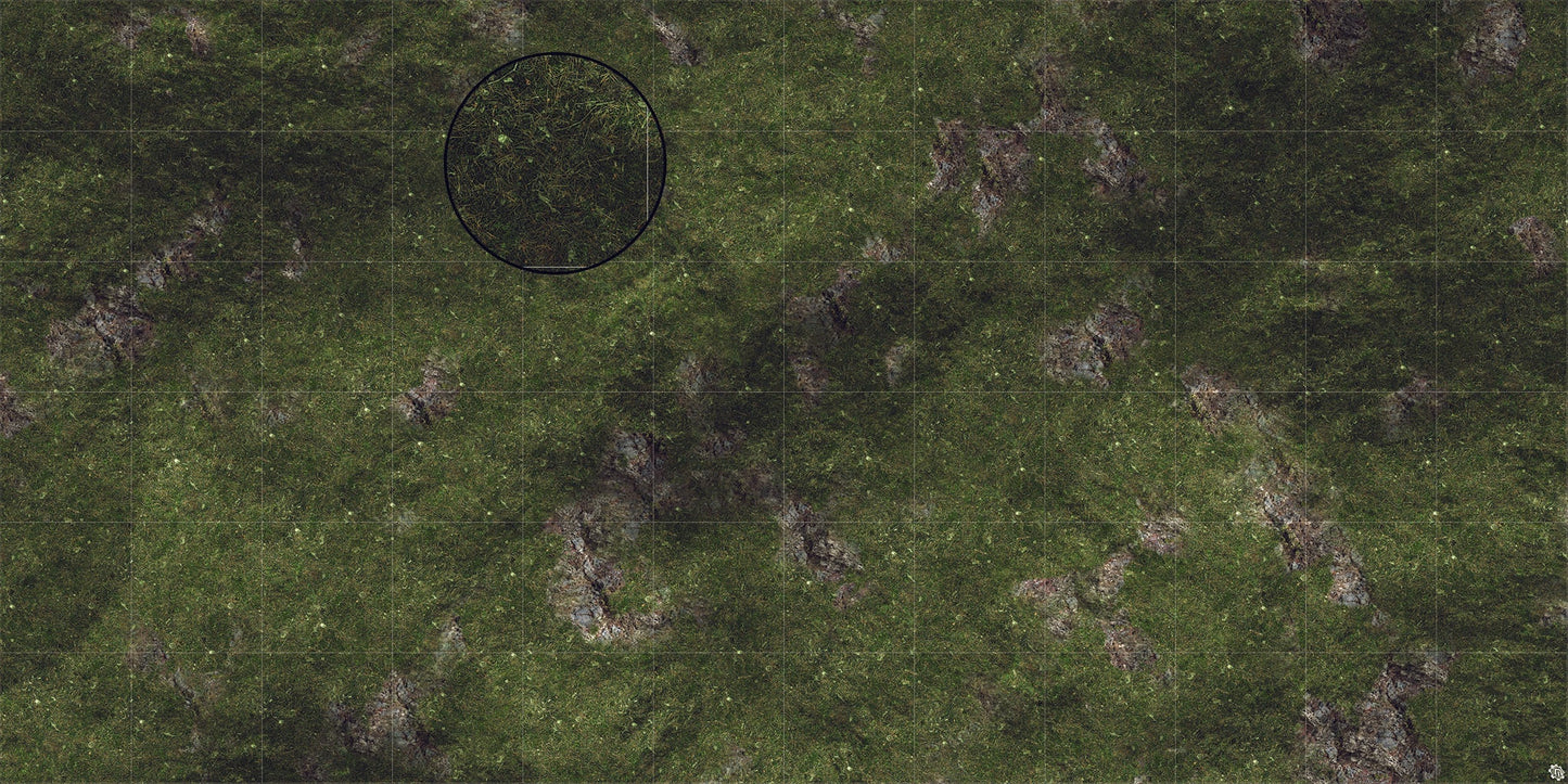 Mats by Mars: Green Hills Tabletop Wargaming Play Mat - Premium Gaming Surface