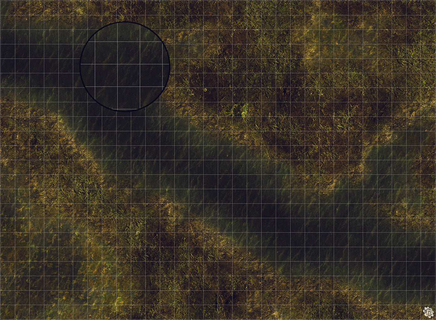 Swamplands Bog Play Mat - Premium Tabletop Wargaming Surface by Mats by Mars