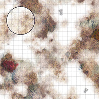 Mats by Mars: Snowy Tundra Tabletop Wargaming Play Mat