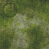 Mats by Mars: Overgrown Cobbles Tabletop Wargaming Play Mat