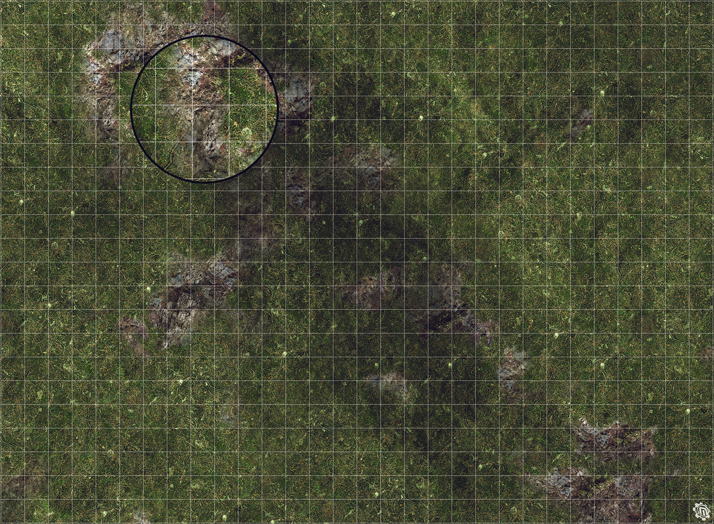 Mats by Mars: Green Hills Tabletop Wargaming Play Mat - Premium Gaming Surface