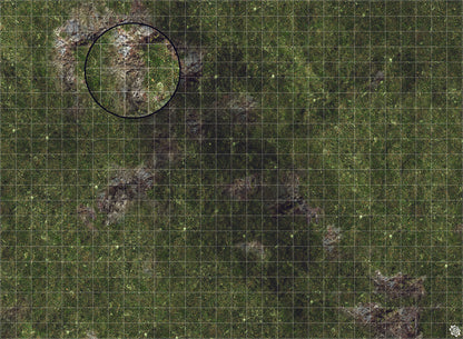Mats by Mars: Green Hills Tabletop Wargaming Play Mat - Premium Gaming Surface