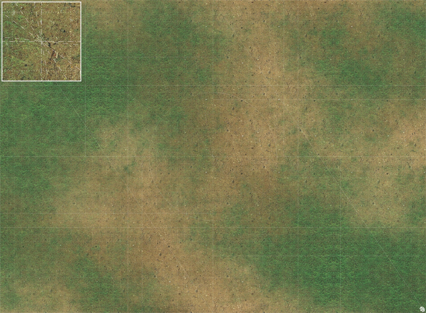 Mats by Mars: Grassy Spring Tabletop Wargaming Play Mat