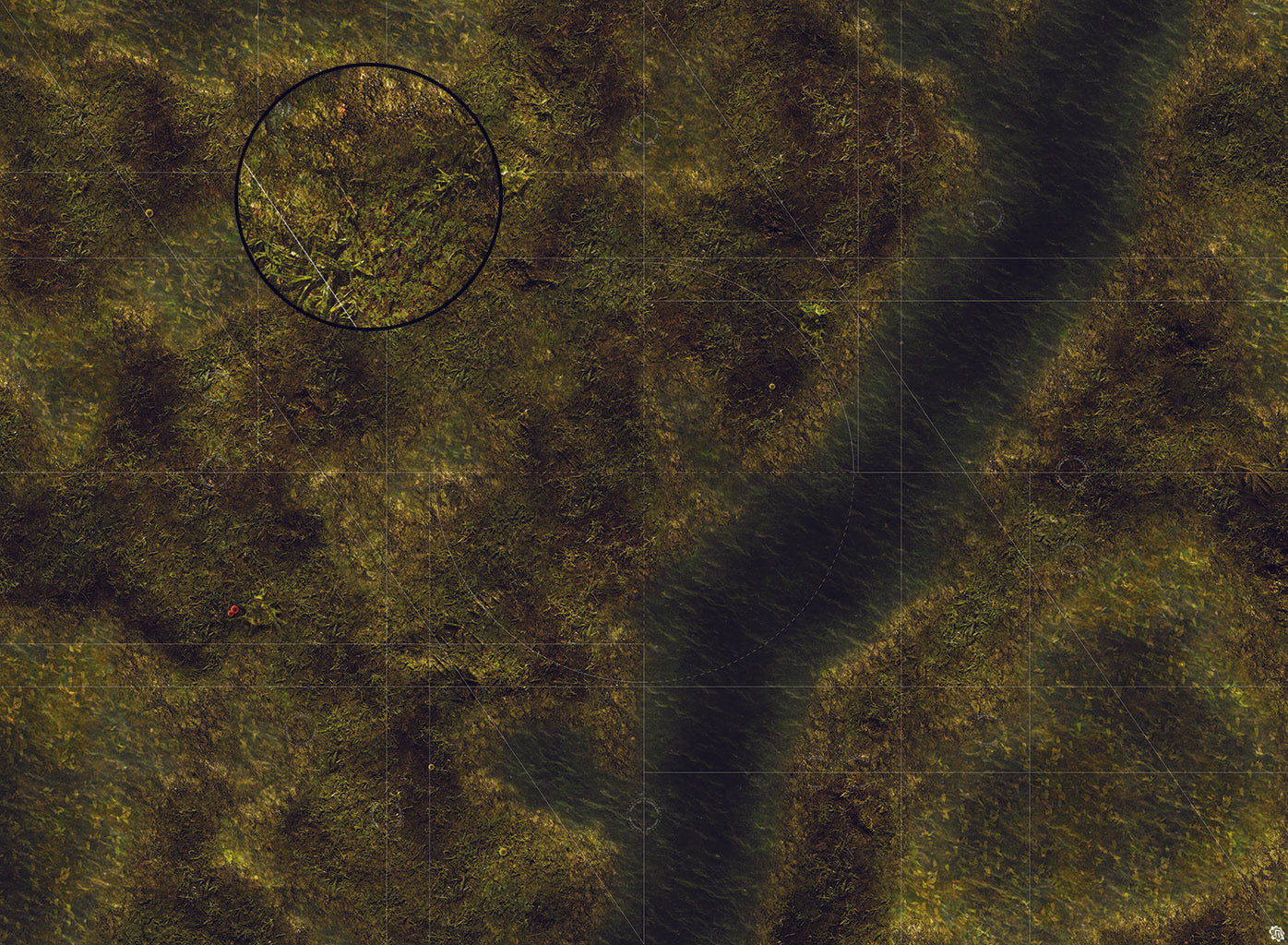Swamplands Bog Play Mat - Premium Tabletop Wargaming Surface by Mats by Mars