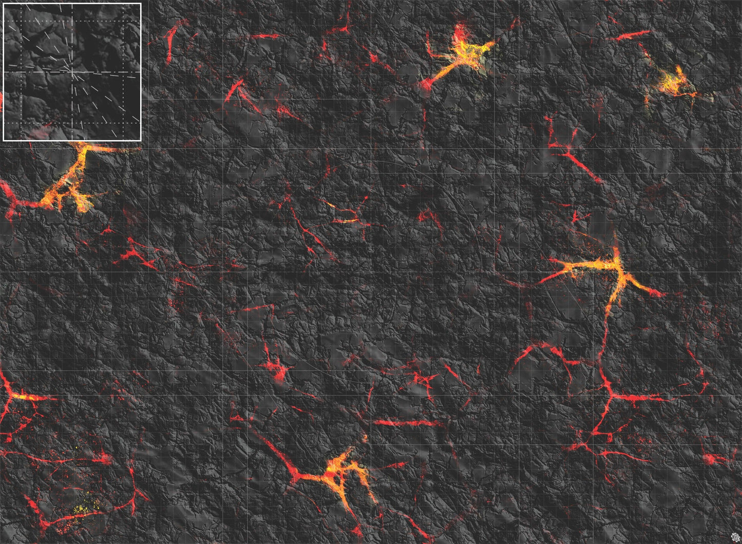 Mats by Mars: Molten Crust Tabletop Wargaming Play Mat