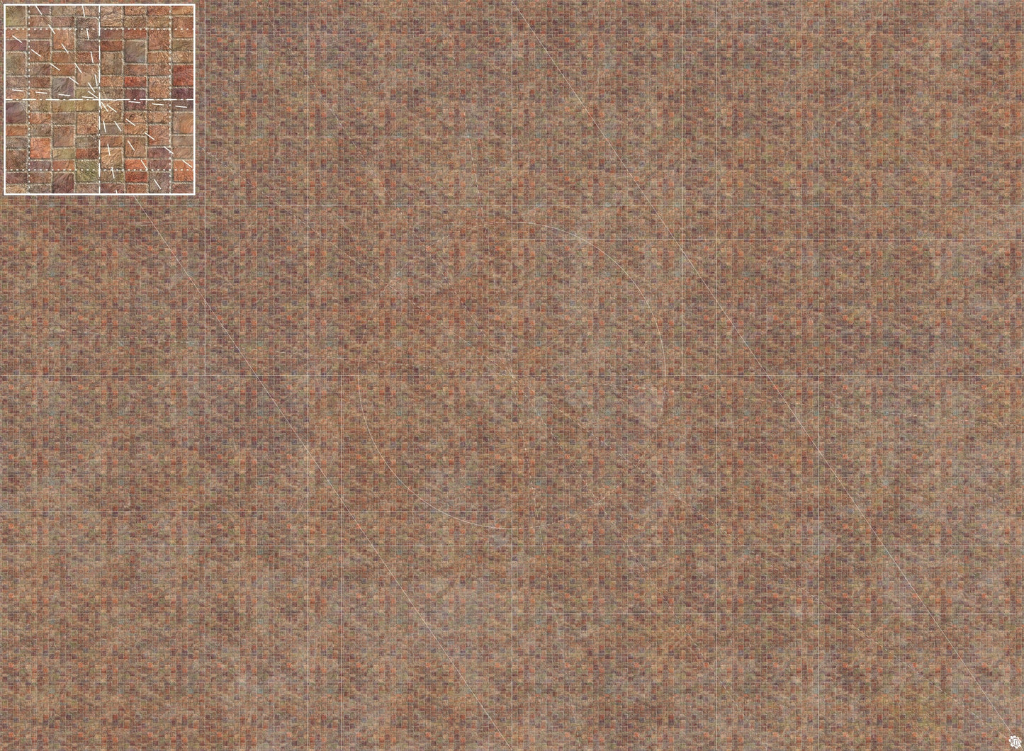 Mats by Mars: Sett in Stone (Red) Tabletop Wargaming Play Mat