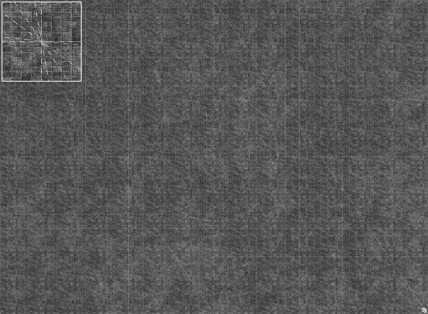 Mats by Mars: Sett in Stone (Grey) Tabletop Wargaming Play Mat