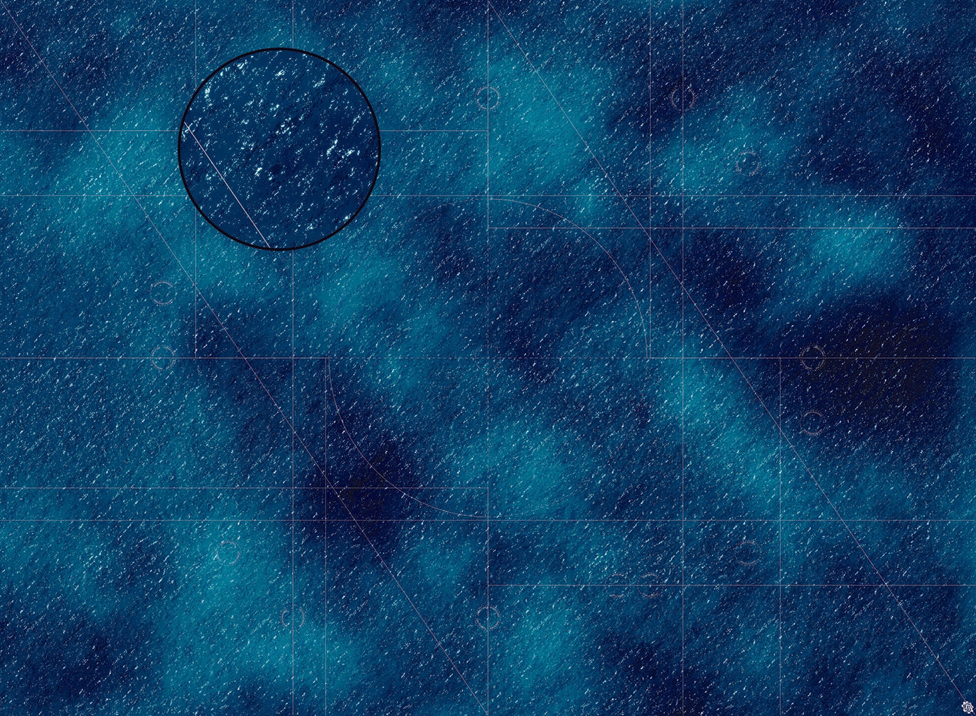 Dark Caribbean Tropical Play Mat - Premium Tabletop Wargaming Surface by Mats by Mars