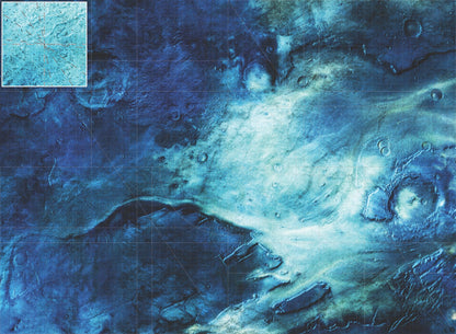 Rimecrust Frozen Tundra Play Mat - Premium Tabletop Wargaming Surface by Mats by Mars