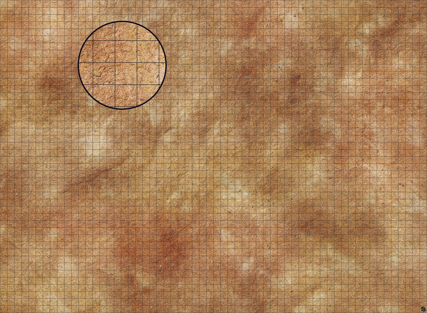 Swallowing Sand Desert Play Mat - Premium Tabletop Wargaming Surface by Mats by Mars