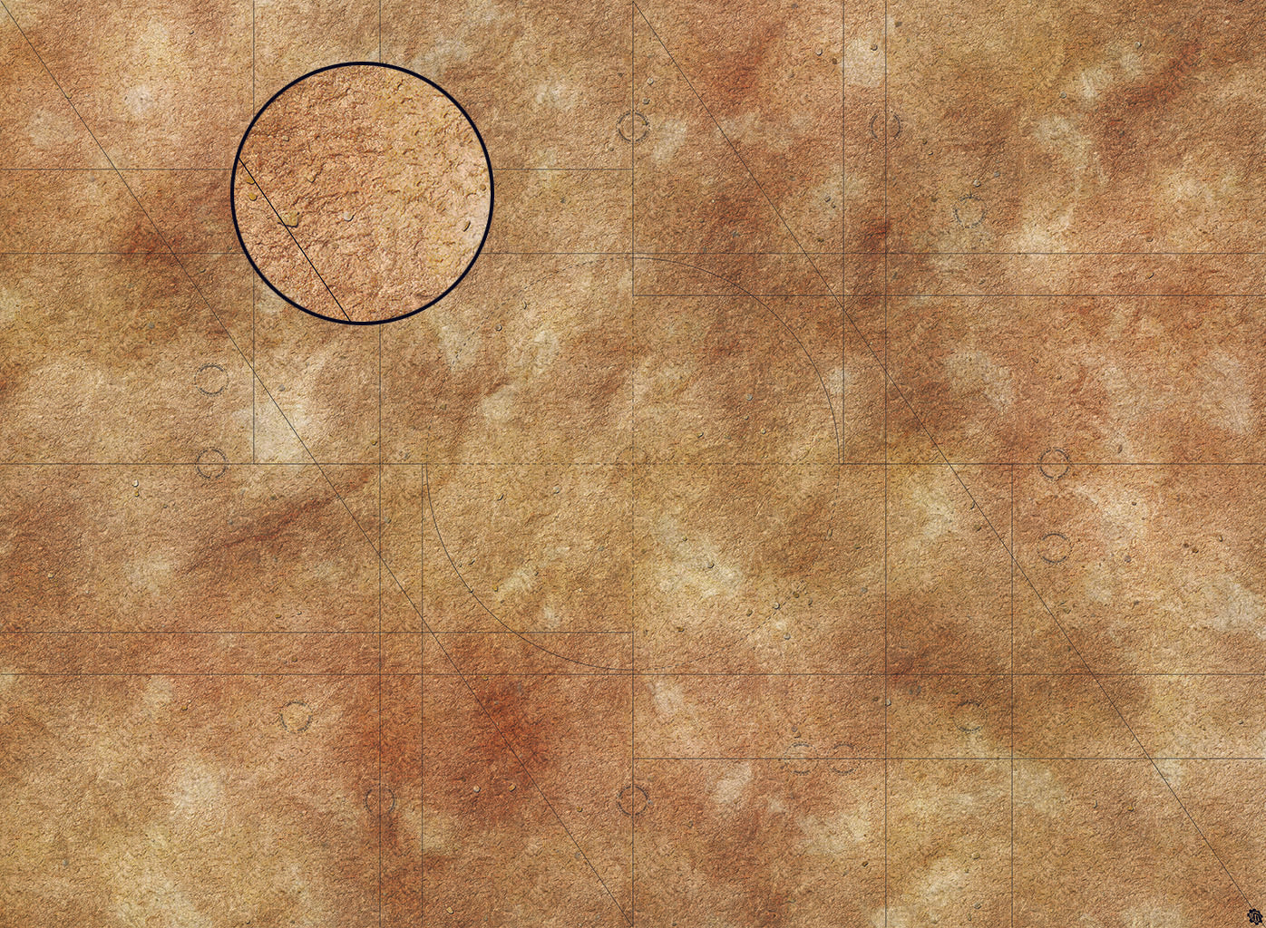 Swallowing Sand Desert Play Mat - Premium Tabletop Wargaming Surface by Mats by Mars