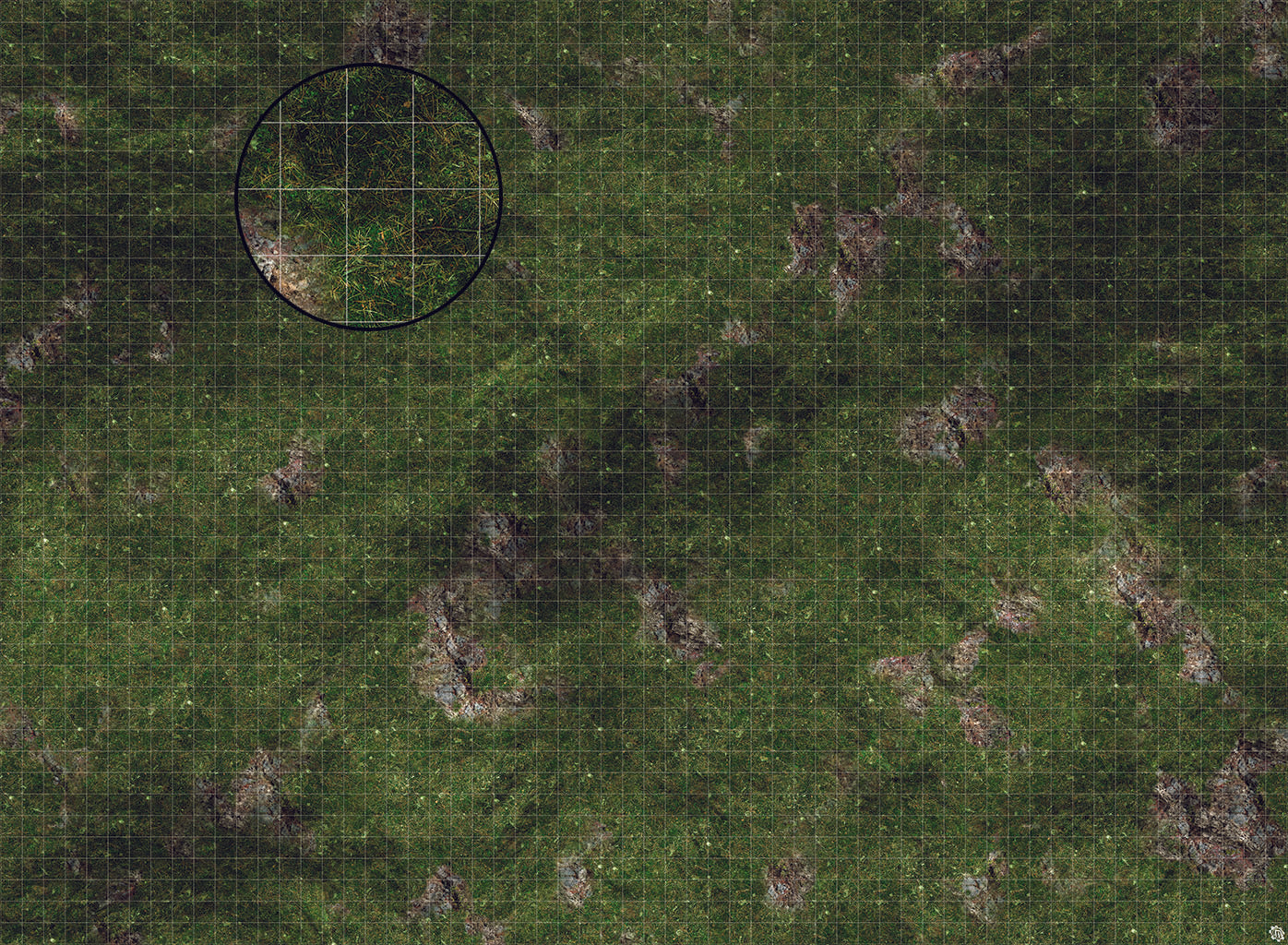Mats by Mars: Green Hills Tabletop Wargaming Play Mat - Premium Gaming Surface