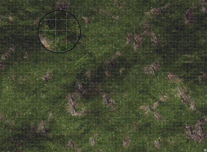 Mats by Mars: Green Hills Tabletop Wargaming Play Mat - Premium Gaming Surface